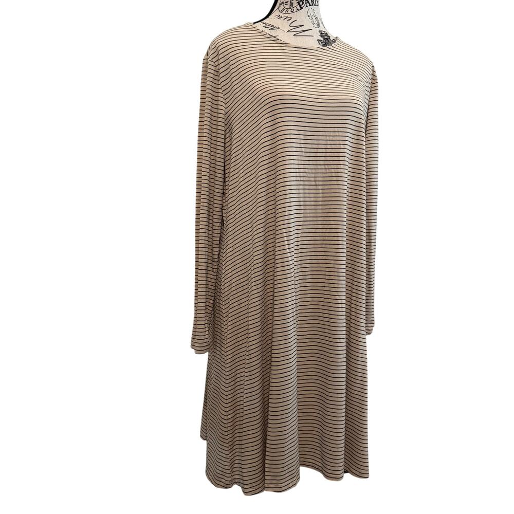 Old Navy Striped Long Sleeve T-Shirt Dress Size XL Casual Comfy Classic